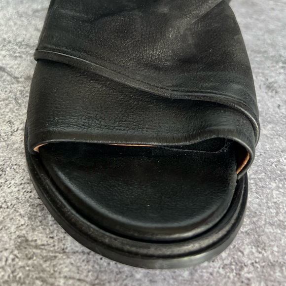 Soft leather comfortable shoes booties peep toe boot - Picture 7 of 15